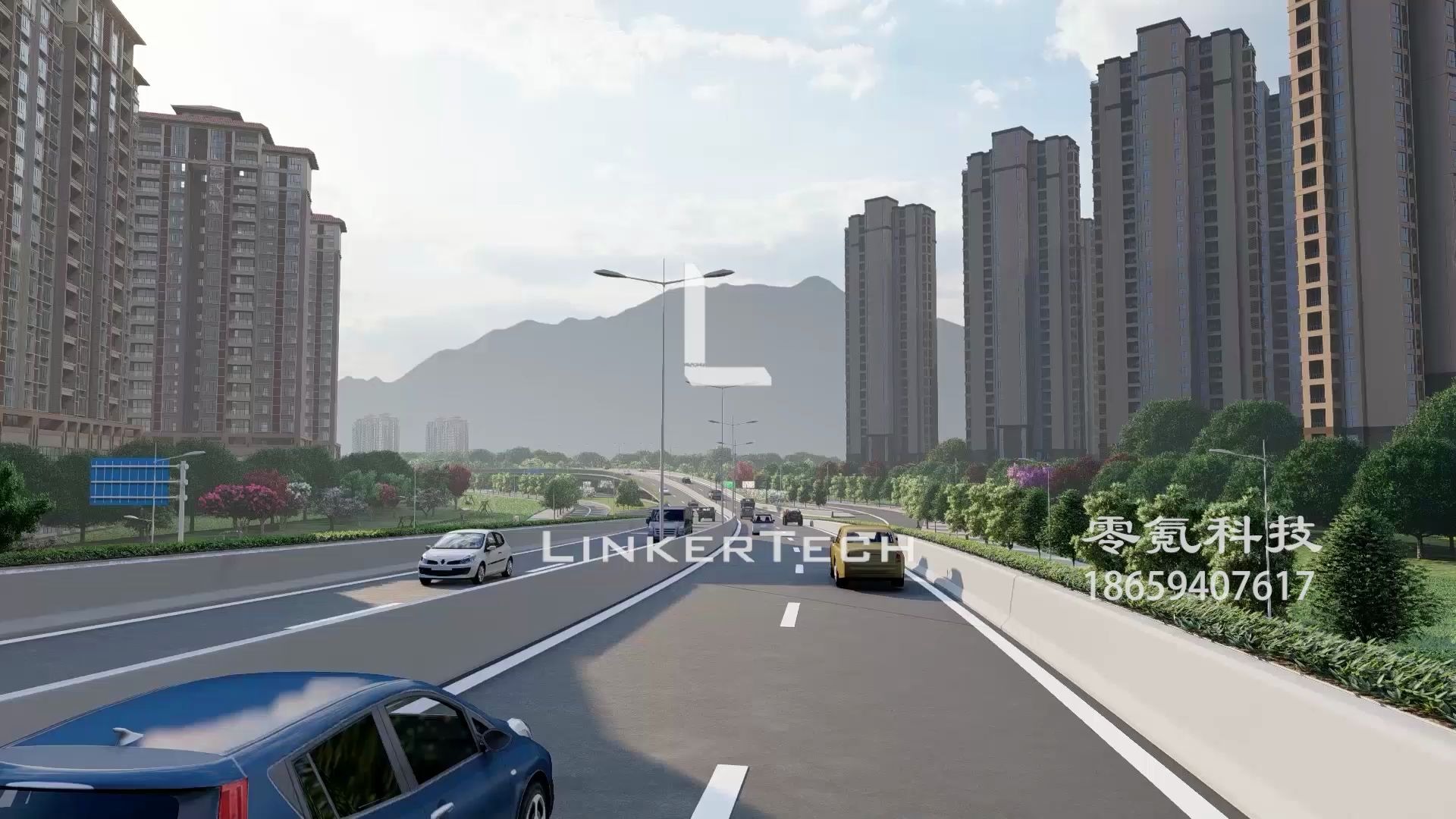 諸暨市環城南路市政道路改造工程匯報動畫 | 零氪_建筑工